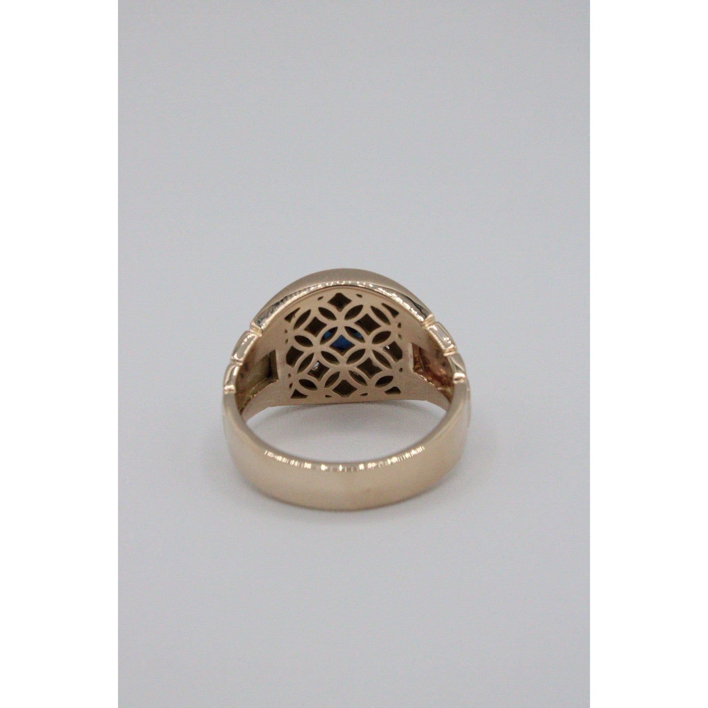 14k Yellow Gold Mens Watch Style Ring