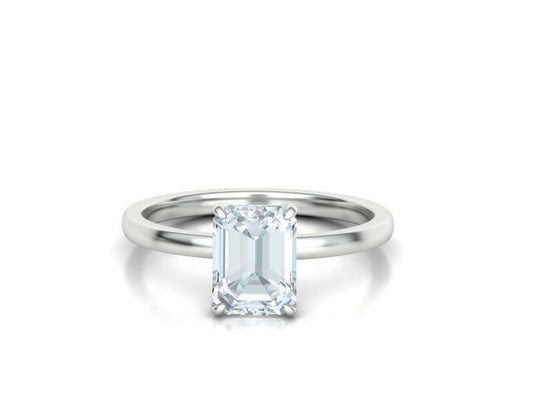 Emerald Cut Solitaire