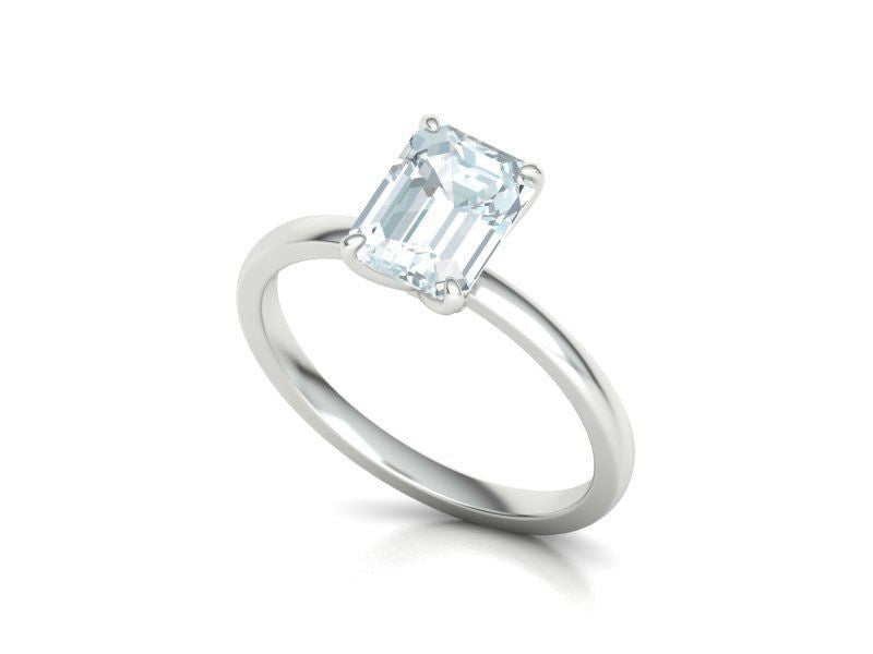 Emerald Cut Solitaire