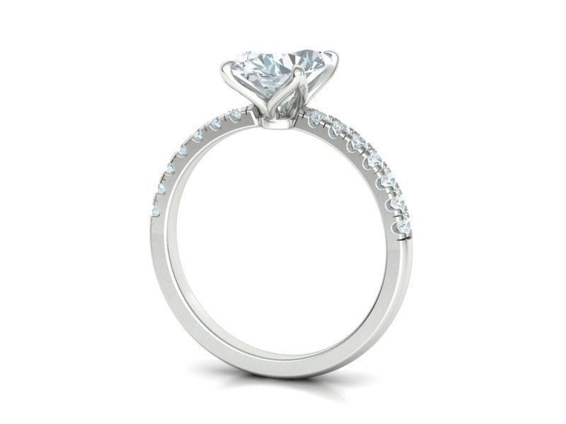 1.8 Ct Oval Engagement Ring