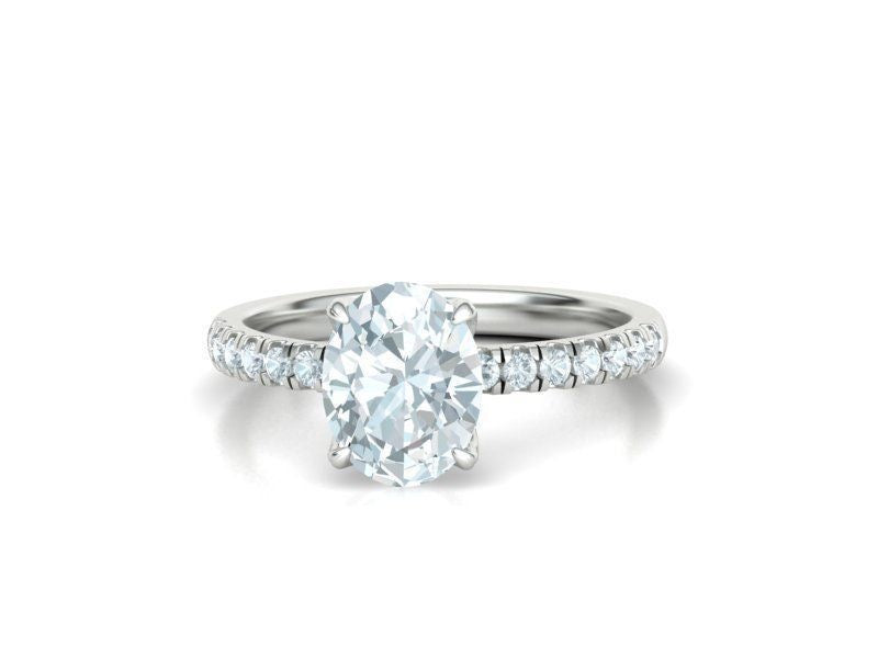 1.8 Ct Oval Engagement Ring