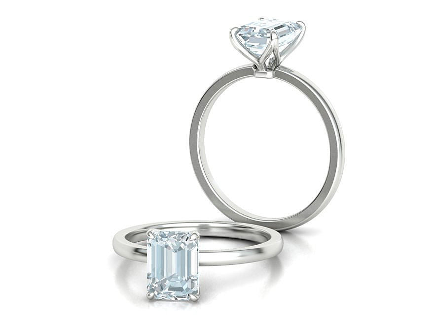 Emerald Cut Solitaire