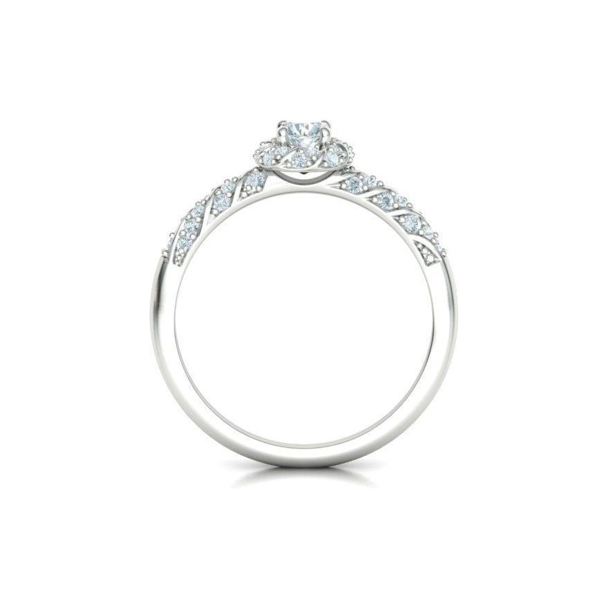 Twist Style Engagement Ring