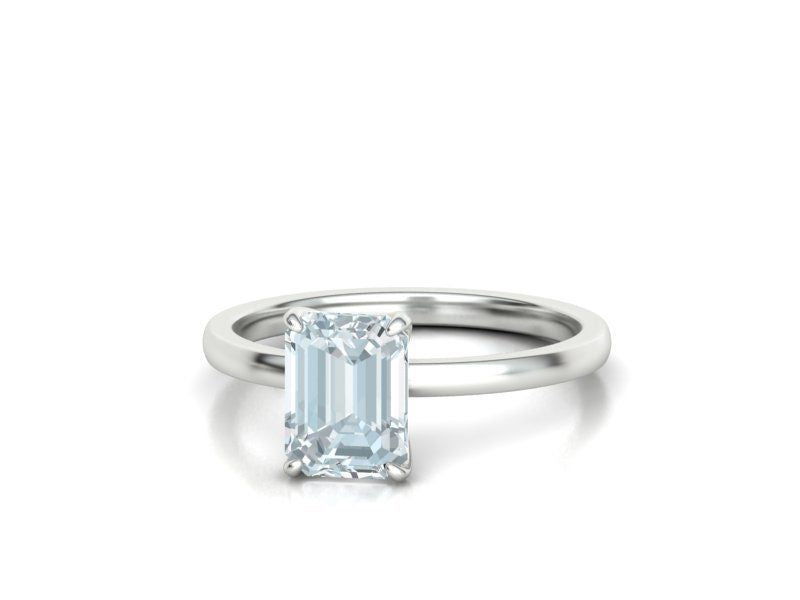 Emerald Cut Solitaire