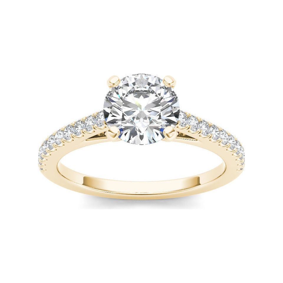 1 Carat Swirl Engagement Ring